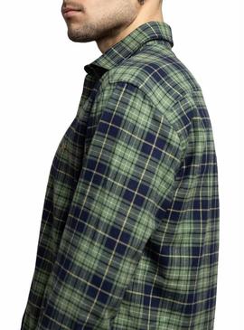 Camisa Klout Tartan verde para homem