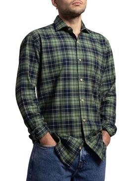 Camisa Klout Tartan verde para homem