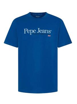 Camiseta Pepe Jeans Albert azulão para homem.