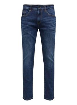 Calça Only and Sons Loom Slim azul para homem