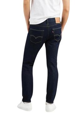 Jeans Levis 502 Taper Onewash azul para homem.