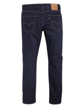 Jeans Levis 502 Taper Onewash azul para homem.