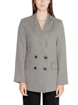 Blazer Only Lettie pied de poule preto para mulher