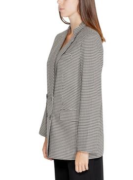 Blazer Only Lettie pied de poule preto para mulher