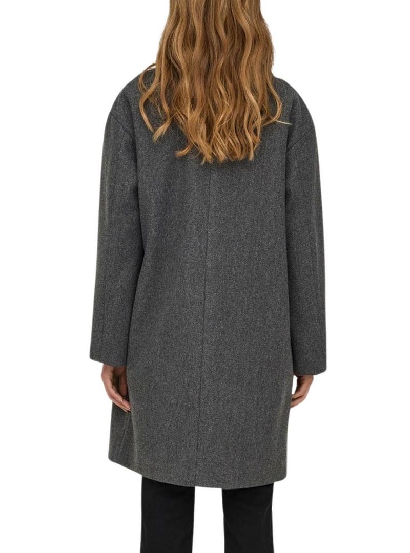 Casaco oversized cinza Only Blake para mulher