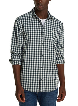 Camisa Tommy Jeans Poplin xadrez para homem