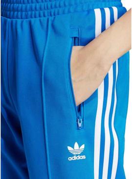 Calça Adidas Beckenbauer azul para mulher