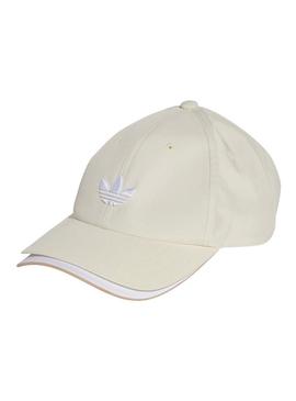 Boné Adidas Visor bege para homens e mulheres