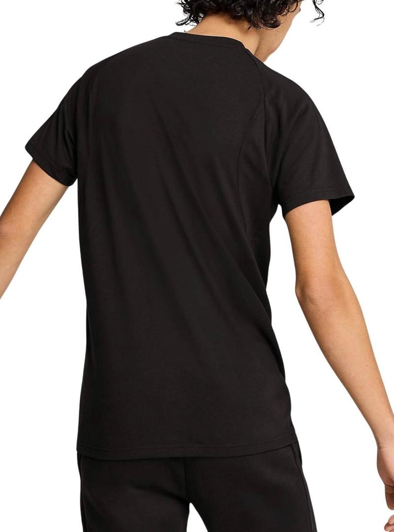 Camiseta Puma Evostripe preta para homem.