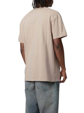 Camiseta Carhartt American Script torrada para homens