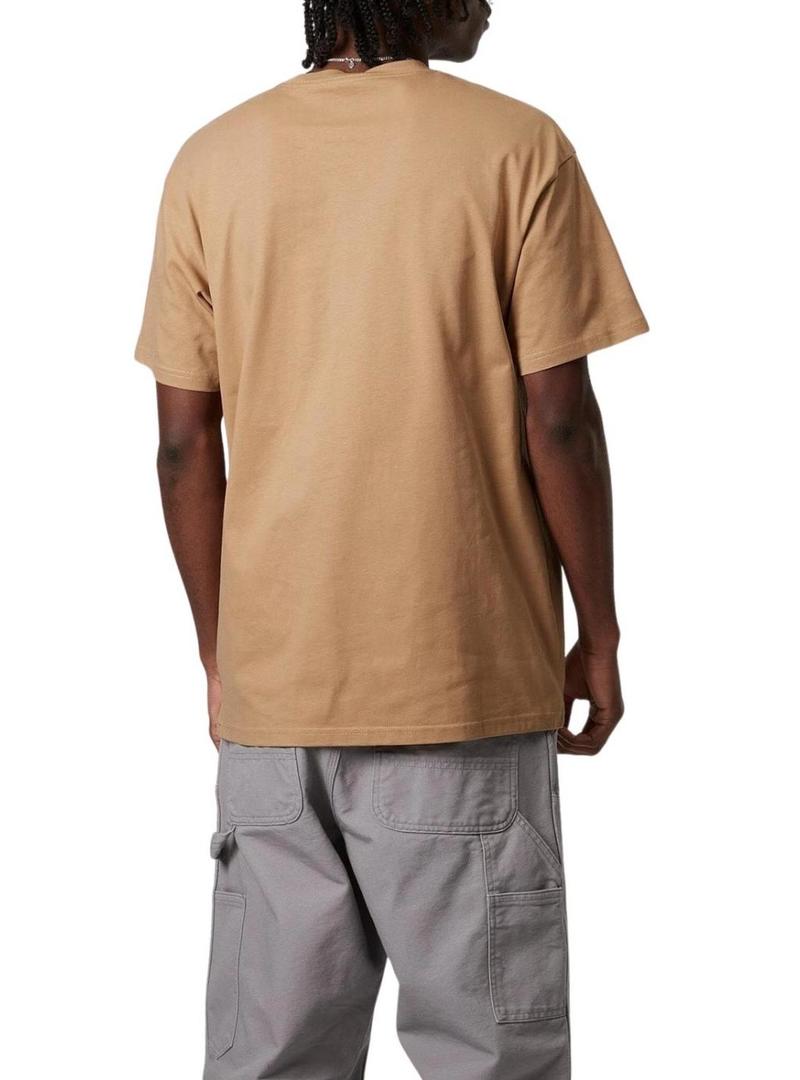 Camisa Carhartt Chase camelo para homem.