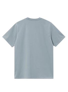 Camiseta Carhartt Chase azul para hombre = Camiseta Carhartt Chase azul para homem.