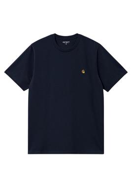 Camiseta Carhartt Chase azul marinho para homem