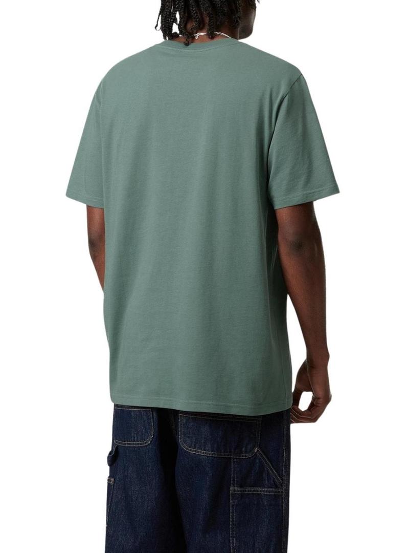 Camisa Carhartt Pocket verde para homem.