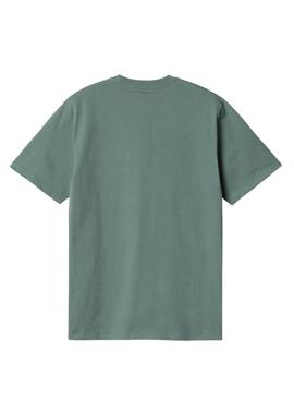 Camisa Carhartt Pocket verde para homem.