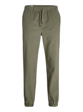 Calça Jogger Jack And Jones Gordon Dave verde para homem.