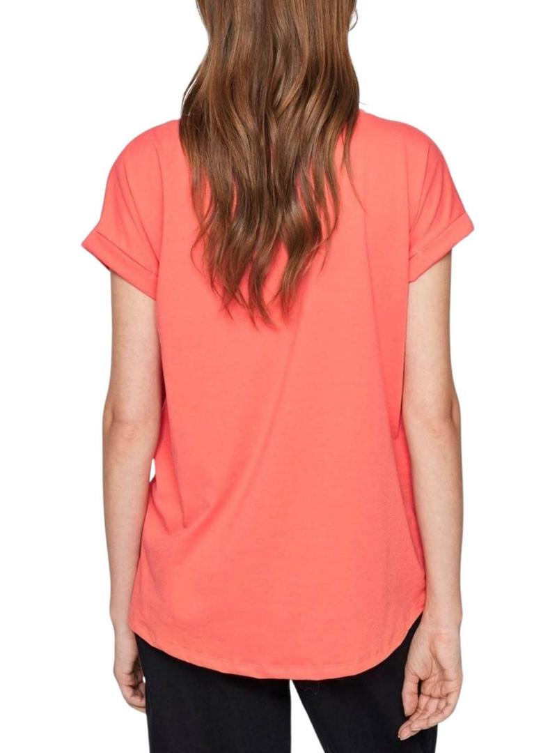 Camiseta Vila Vidreamers New coral para Mulher.