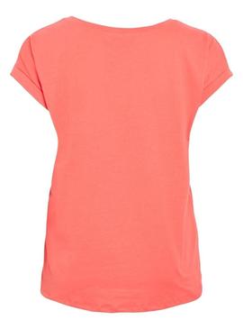 Camiseta Vila Vidreamers New coral para Mulher.