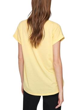 Camiseta Vila Vidreamers New amarelo para Mulher.