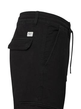 Calça Pepe Jeans Gymdigo cargo preta para homem