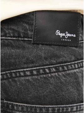 Calça Jeans Pepe Jeans Nils Loose preta para homem.