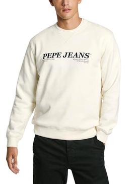 Moletom Pepe Jeans Dylan branco para homem