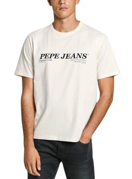 Camisa Pepe Jeans Dylan branca para homem