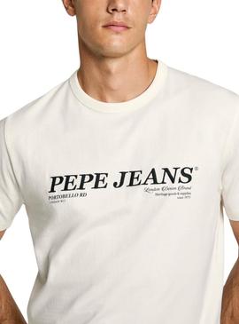 Camisa Pepe Jeans Dylan branca para homem