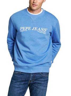 Moletom Pepe Jeans Dylan azul para homem