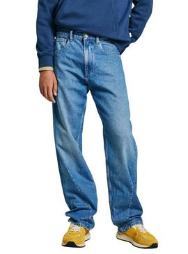 Calça jeans Pepe Jeans Straight 73 azul para homem