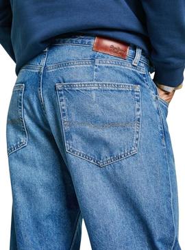 Calça jeans Pepe Jeans Straight 73 azul para homem