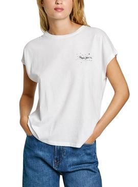 Camiseta Pepe Jeans Lorena branca para mulher