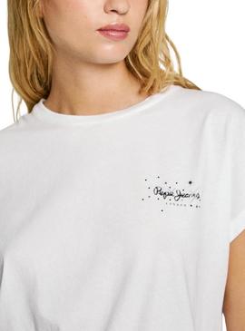 Camiseta Pepe Jeans Lorena branca para mulher