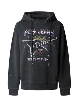 Moletom Pepe Jeans Lilian preto para mulher