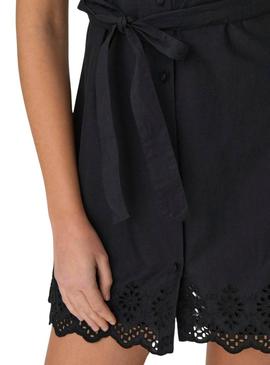 Vestido Only Lou Camisero Preto Para Mulher