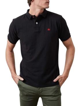 Camisa Polo Básica Preta Para Homem