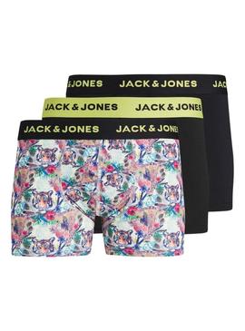 Cueca Jack and Jones Tiger Multicolor Para Homem