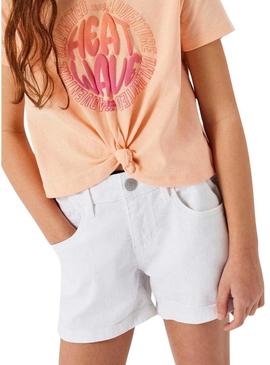 Short Name It Rose Reg Branco Para Menina