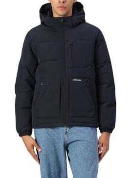 Jaqueta acolchoada Jack and Jones Eotto marinha para homem