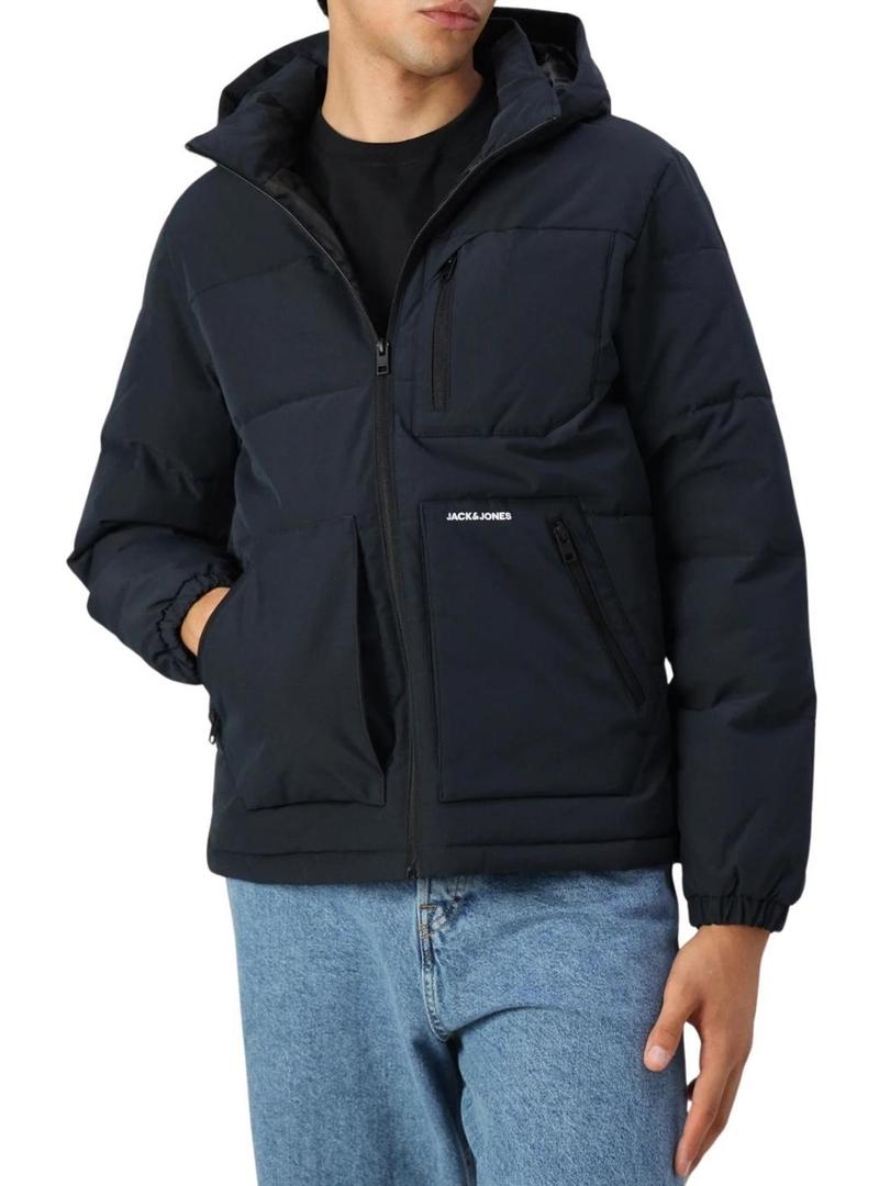 Jaqueta acolchoada Jack and Jones Eotto marinha para homem