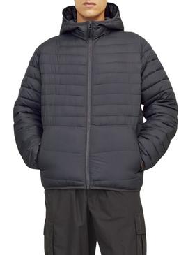 Jaqueta acolchoada Jack and Jones Estate dobrável cinza para homem.