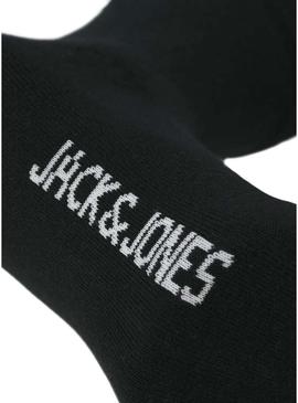 Pack 3 Meias Jack and Jones pretas para homem.