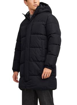 Casaco acolchoado Jack and Jones Bradley preto para homem