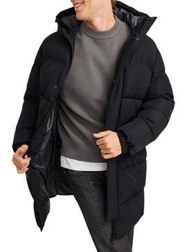 Casaco acolchoado Jack and Jones Bradley preto para homem