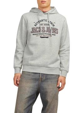 Moletom Jack and Jones Jelogo cinza para homem.