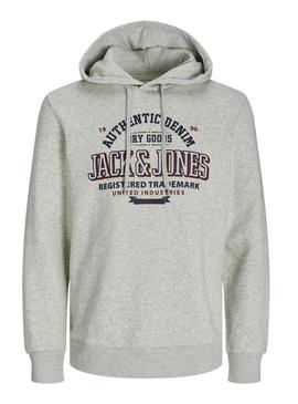 Moletom Jack and Jones Jelogo cinza para homem.