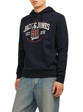 Moletom Jack and Jones Jelogo azul para homem