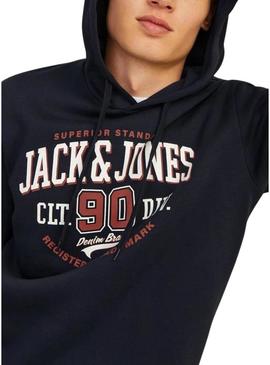 Moletom Jack and Jones Jelogo azul para homem