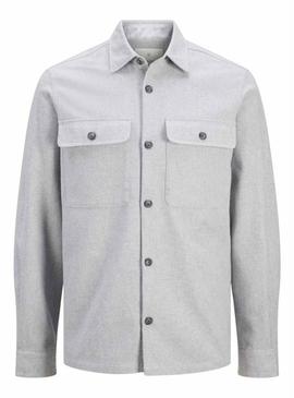 Camisa extra Jack and Jones Raymond cinza para homem