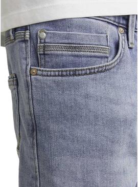 Bermudas Jack and Jones Chris Wood em denim claro para homens.